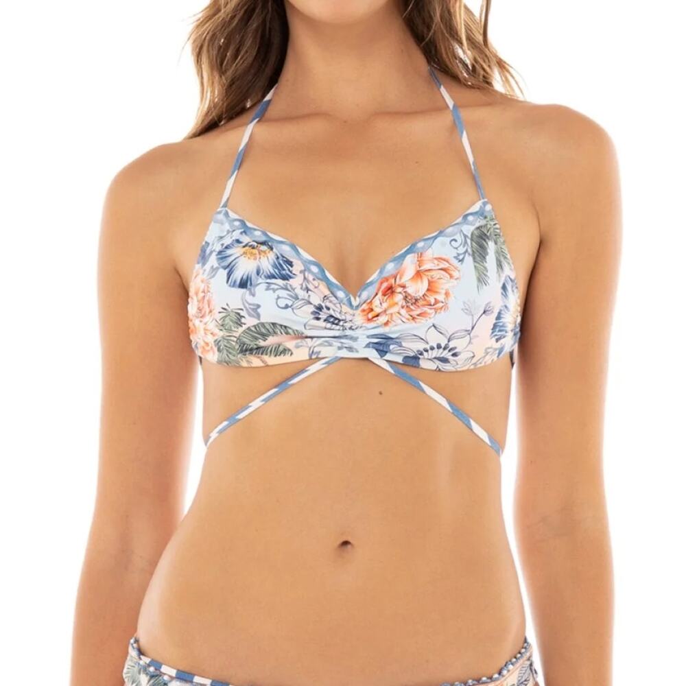 Agua Bendita Delany Kai Bikini Top Size medium New